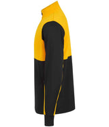 Finden + Hales 1/4 Zip Tracksuit Top | Black/Gold thumbnail 3