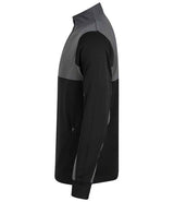 Finden + Hales 1/4 Zip Tracksuit Top | Black/Gunmetal thumbnail 3
