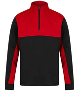 Finden + Hales 1/4 Zip Tracksuit Top | Black/Red thumbnail 1
