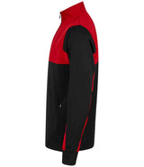 Finden + Hales 1/4 Zip Tracksuit Top | Black/Red thumbnail 3