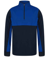 Finden + Hales 1/4 Zip Tracksuit Top | Navy/Royal Blue thumbnail 3