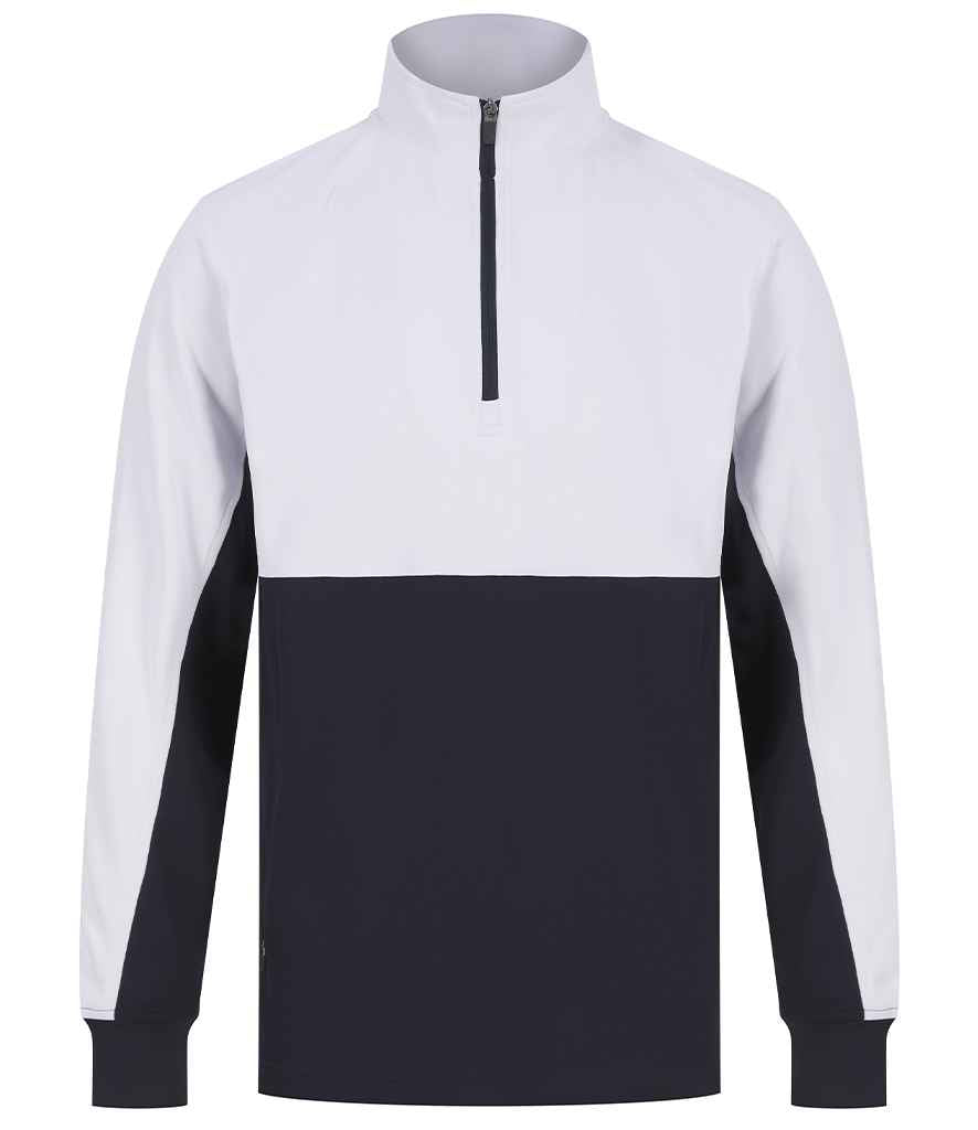 Finden + Hales 1/4 Zip Tracksuit Top | Navy/White