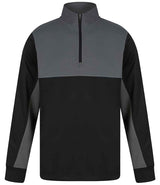 Finden + Hales Kids 1/4 Zip Tracksuit Top | Black/Gunmetal thumbnail 1