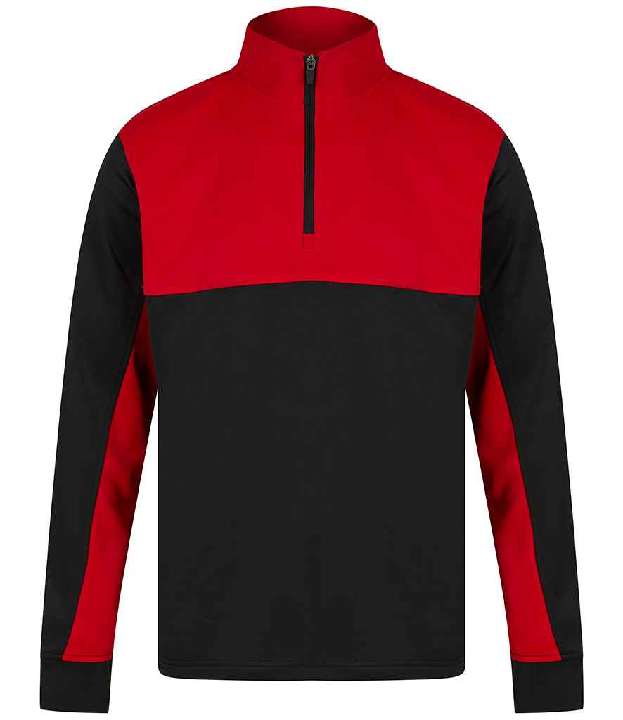 Finden + Hales Kids 1/4 Zip Tracksuit Top | Black/Red