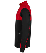 Finden + Hales Kids 1/4 Zip Tracksuit Top | Black/Red thumbnail 3
