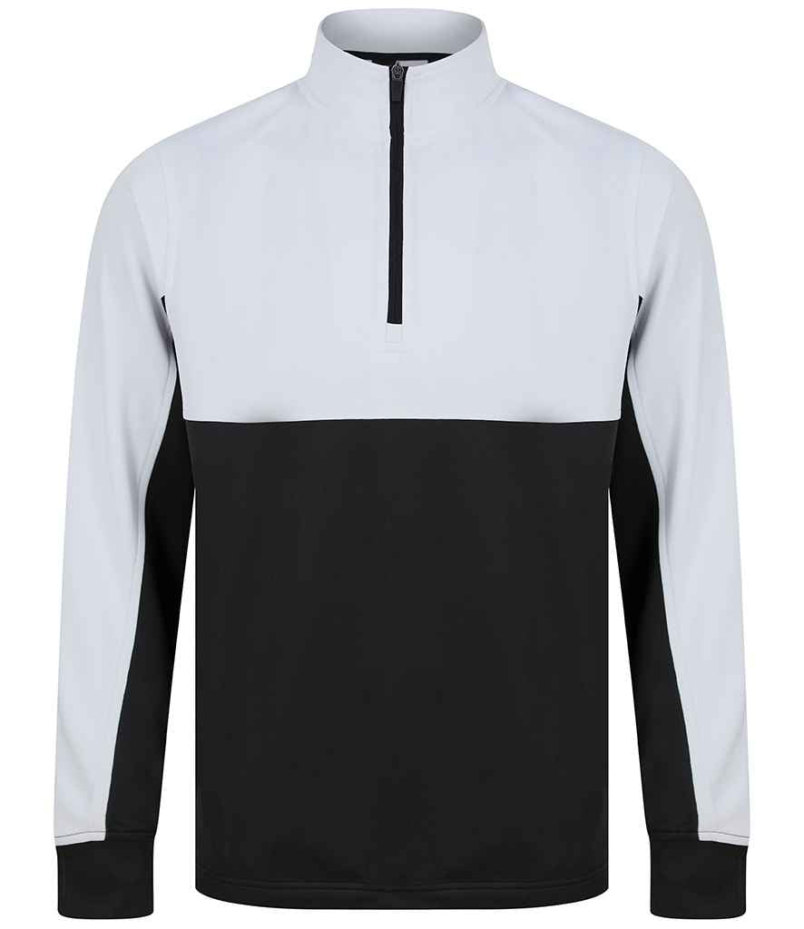 Finden + Hales Kids 1/4 Zip Tracksuit Top | Black/White