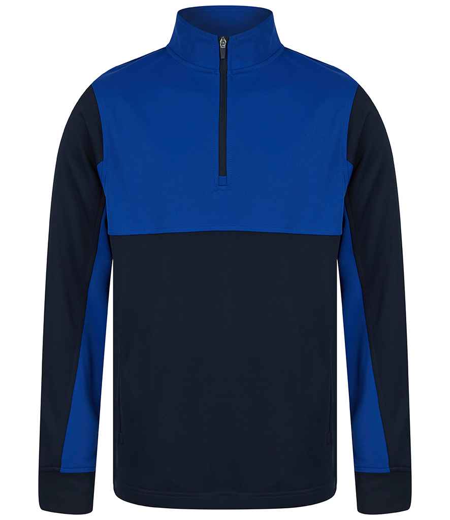 Finden + Hales Kids 1/4 Zip Tracksuit Top | Navy/Royal Blue