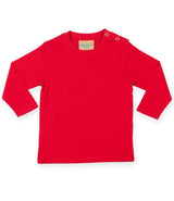 Larkwood Baby/Toddler Long Sleeve T-Shirt | Red thumbnail 1