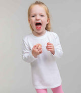 Larkwood Baby/Toddler Long Sleeve T-Shirt | White thumbnail 1