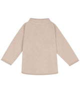 Larkwood Kids 1/2 Zip Lightweight Fleece | Light Stone thumbnail 3