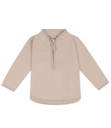 Larkwood Kids 1/2 Zip Lightweight Fleece | Light Stone thumbnail 2