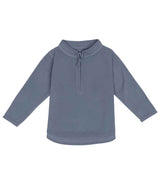 Larkwood Kids 1/2 Zip Lightweight Fleece | Stone Blue thumbnail 3