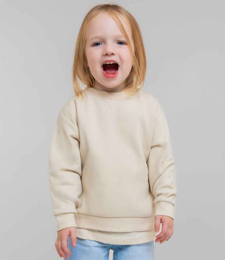 Larkwood Kids Sustainable Sweatshirt | Light Stone