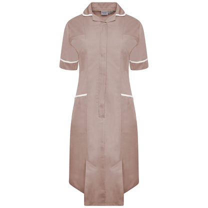 Ladies Dress with Round Collar