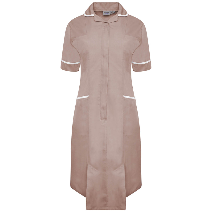 Ladies Dress with Round Collar