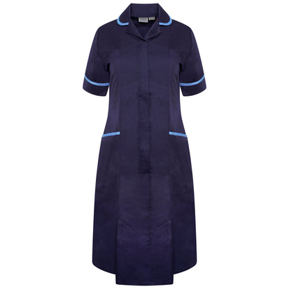 Ladies Dress with Round Collar