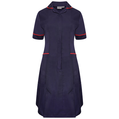 Ladies Dress with Round Collar
