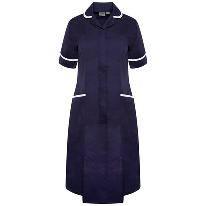 Ladies Dress with Round Collar