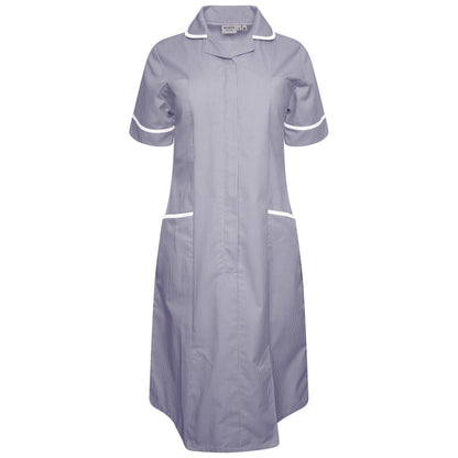 Ladies Dress with Round Collar