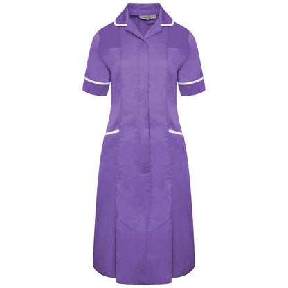 Ladies Dress with Round Collar