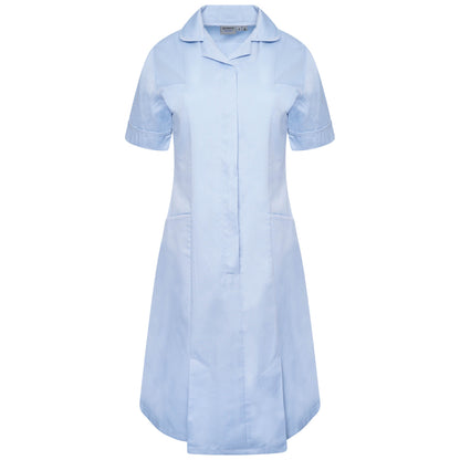 Ladies Dress with Round Collar
