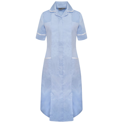 Ladies Dress with Round Collar