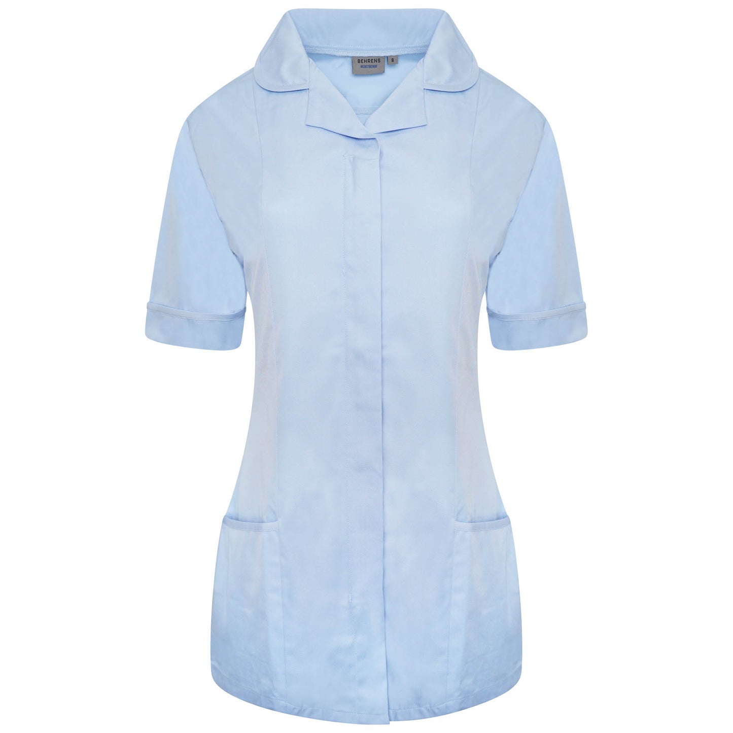 Ladies Tunic with Round Collar - Sky/Sky Trim - 20