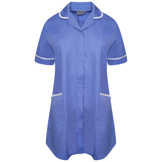 Ladies Materity Tunic - Hospital Blue/White Trim - 26