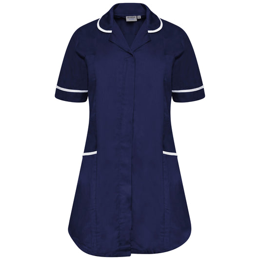 Ladies Materity Tunic - Navy/White Trim - 26