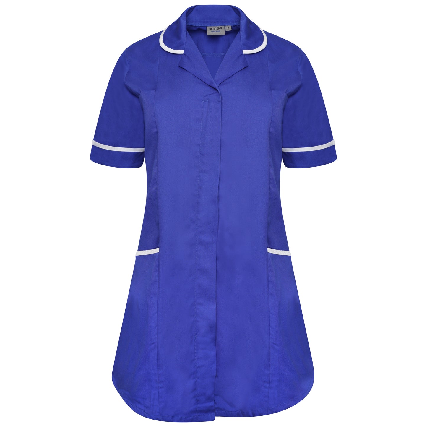 Ladies Materity Tunic - Royal/White Trim - 6