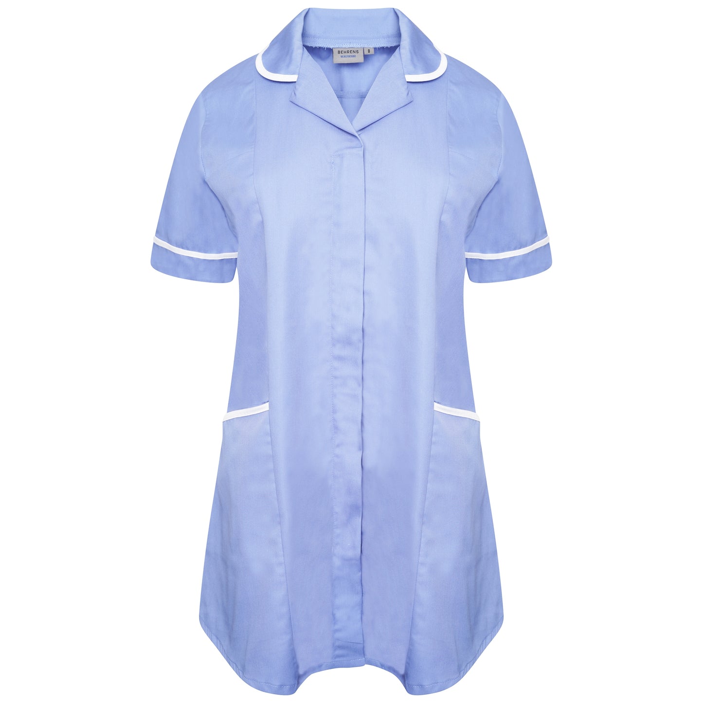 Ladies Materity Tunic - Sky/White Trim - 20