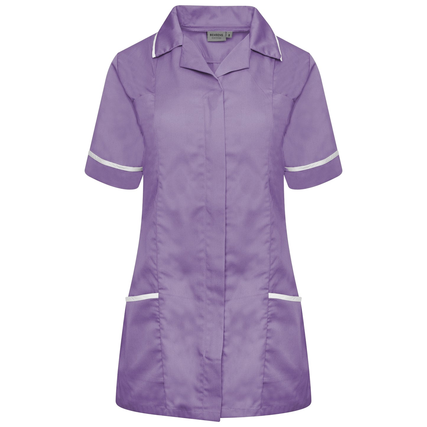 Ladies Tunic Revere. Colour: Lilac/White Trim. Size: 22
