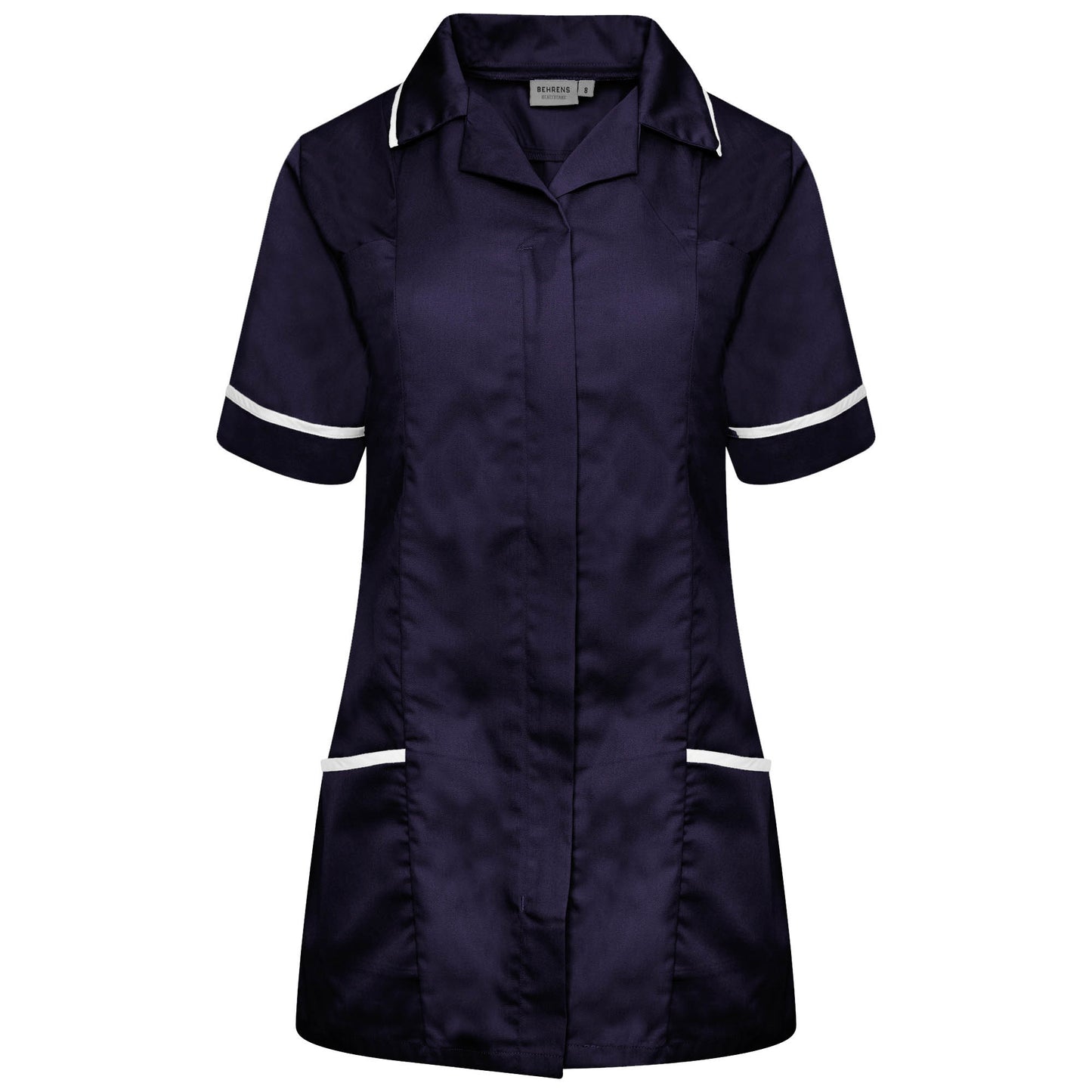 Ladies Tunic Revere. Colour: Navy/White Trim. Size: 24