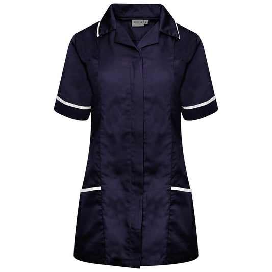 Ladies Tunic Revere. Colour: Navy/White Trim. Size: 26