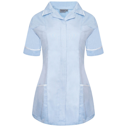 Ladies Tunic Revere. Colour: Sky/White Trim. Size: 28