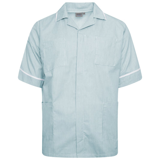 Male Tunic - Green/White Stripe/White Trim - 36