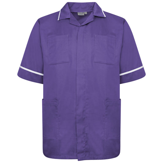 Male Tunic - Purple/White Trim - 46