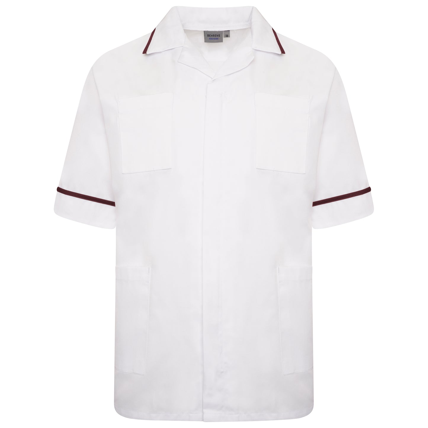 Male Tunic - White/Maroon Trim - 34