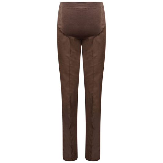 Maternity Trousers - Brown - 20 - Unhemmed