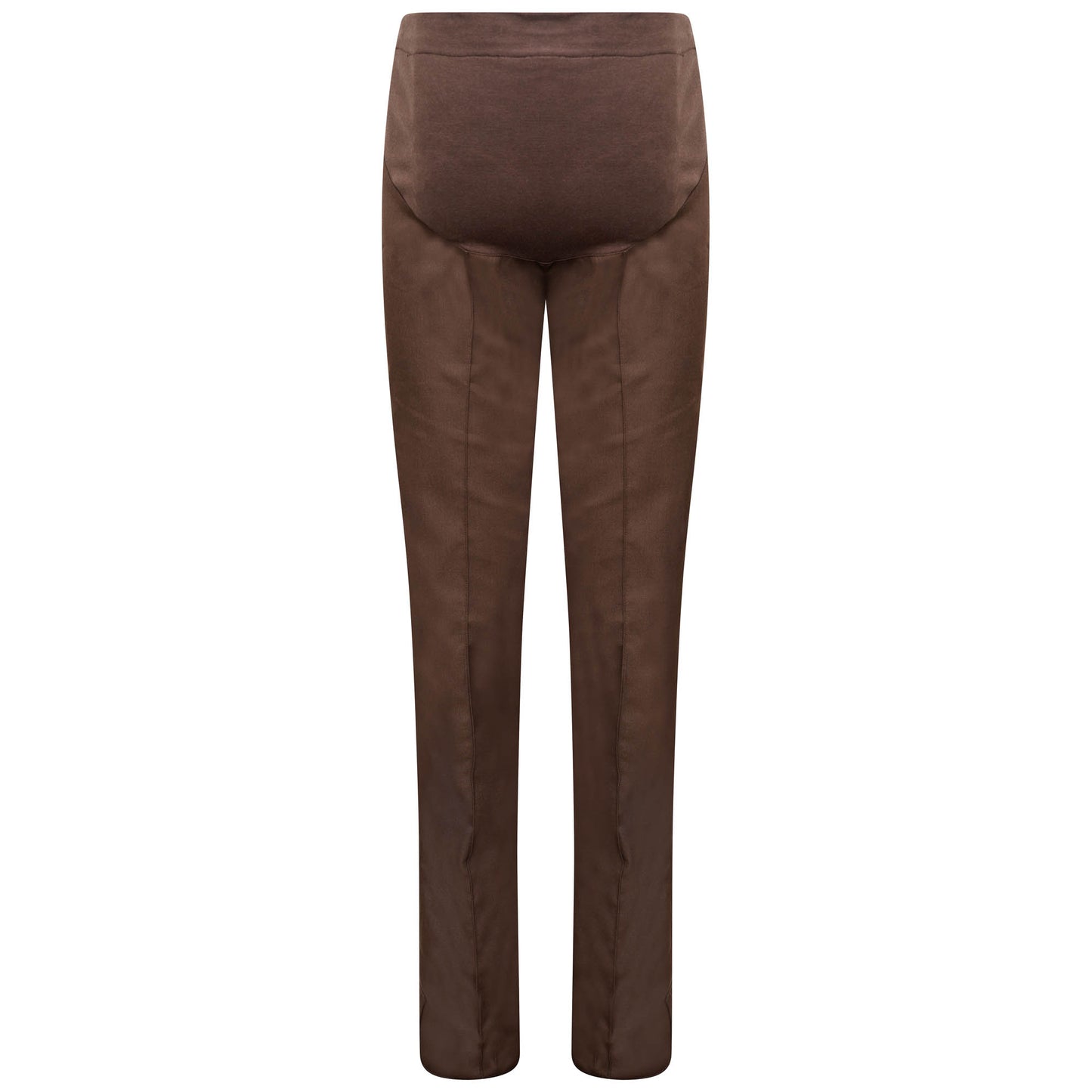 Maternity Trousers - Brown - 16 - Unhemmed