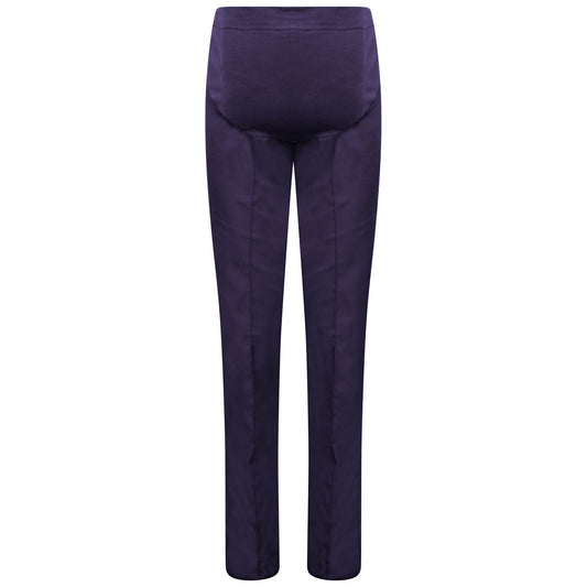 Maternity Trousers - Navy - 8 - Unhemmed