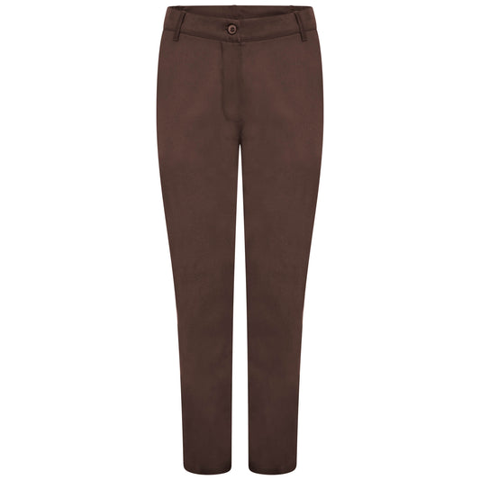 Ladies Trousers - Brown - 6 - Unhemmed