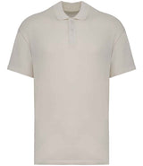 Native Spirit Drop Shoulder Piqué Polo Shirt | Ivory thumbnail 1
