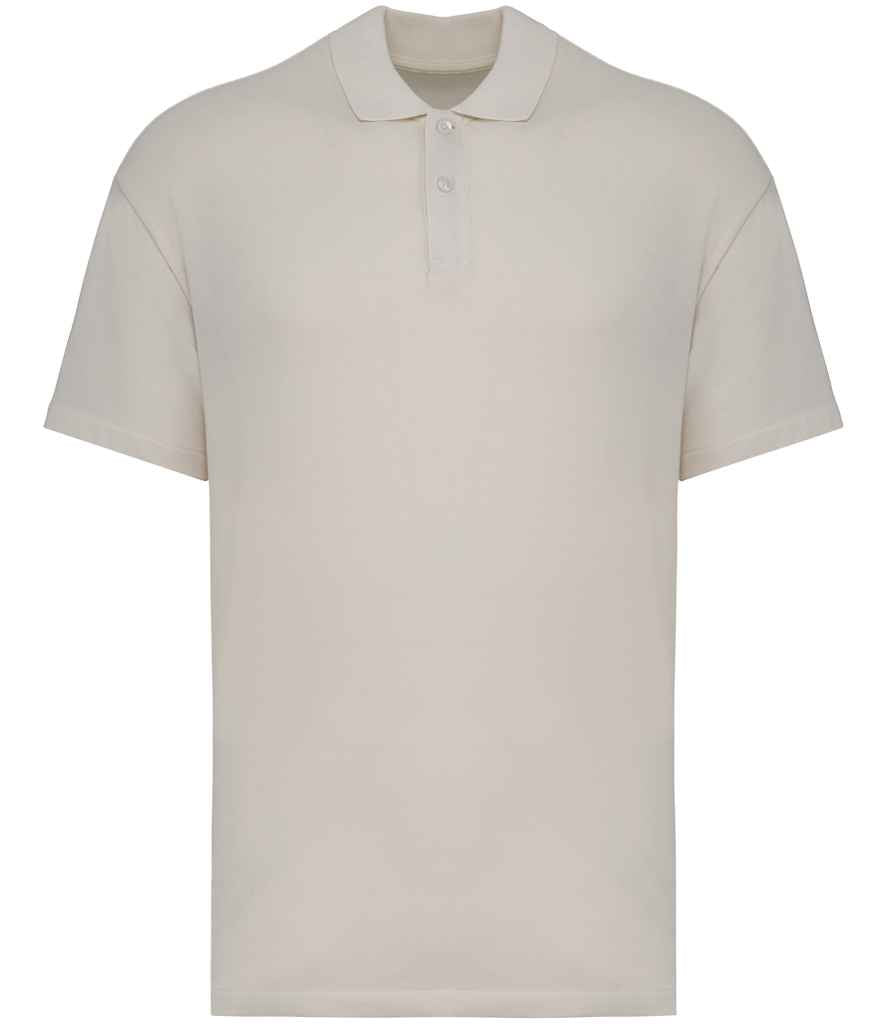 Native Spirit Drop Shoulder Piqué Polo Shirt | Ivory