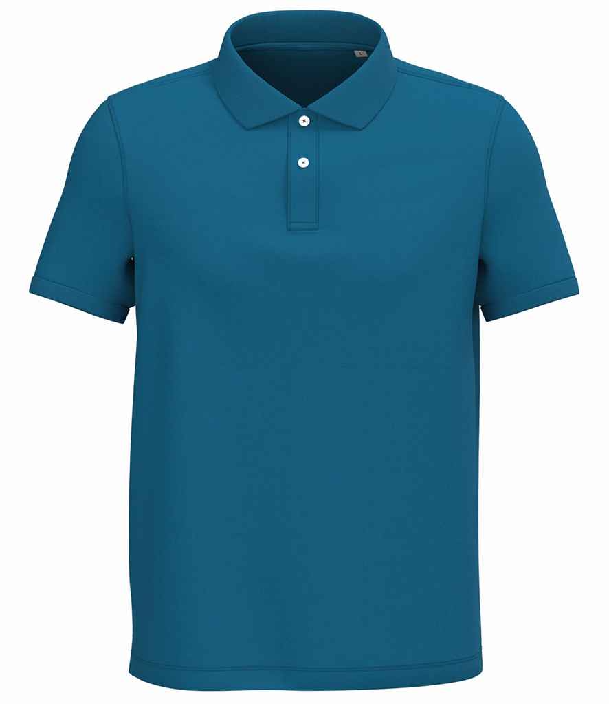 Native Spirit Piqué Polo Shirt | Blue Sapphire