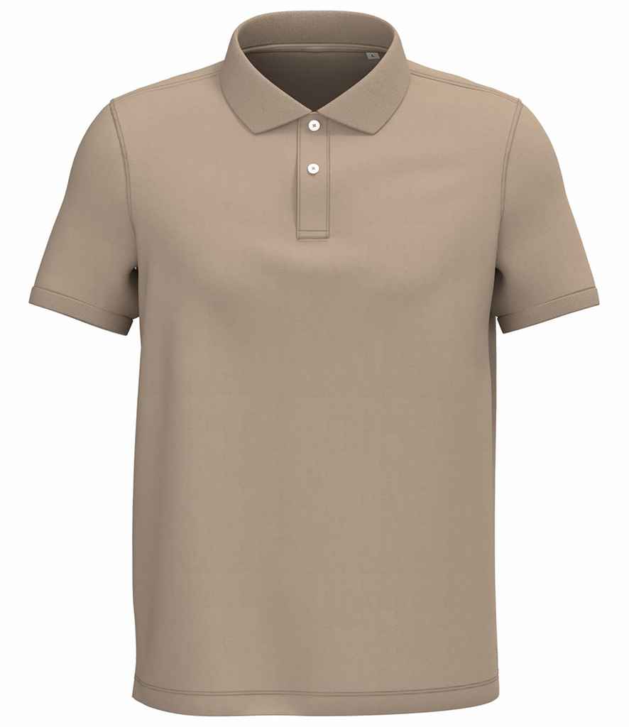 Native Spirit Piqué Polo Shirt | Wet Sand
