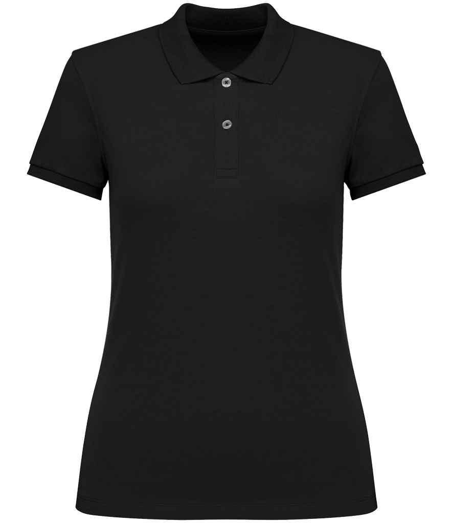 Native Spirit Ladies Piqué Polo Shirt | Black