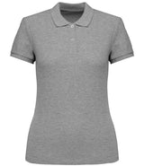 Native Spirit Ladies Piqué Polo Shirt | Moon Grey Heather thumbnail 1