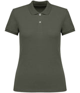 Native Spirit Ladies Piqué Polo Shirt | Organic Khaki thumbnail 1