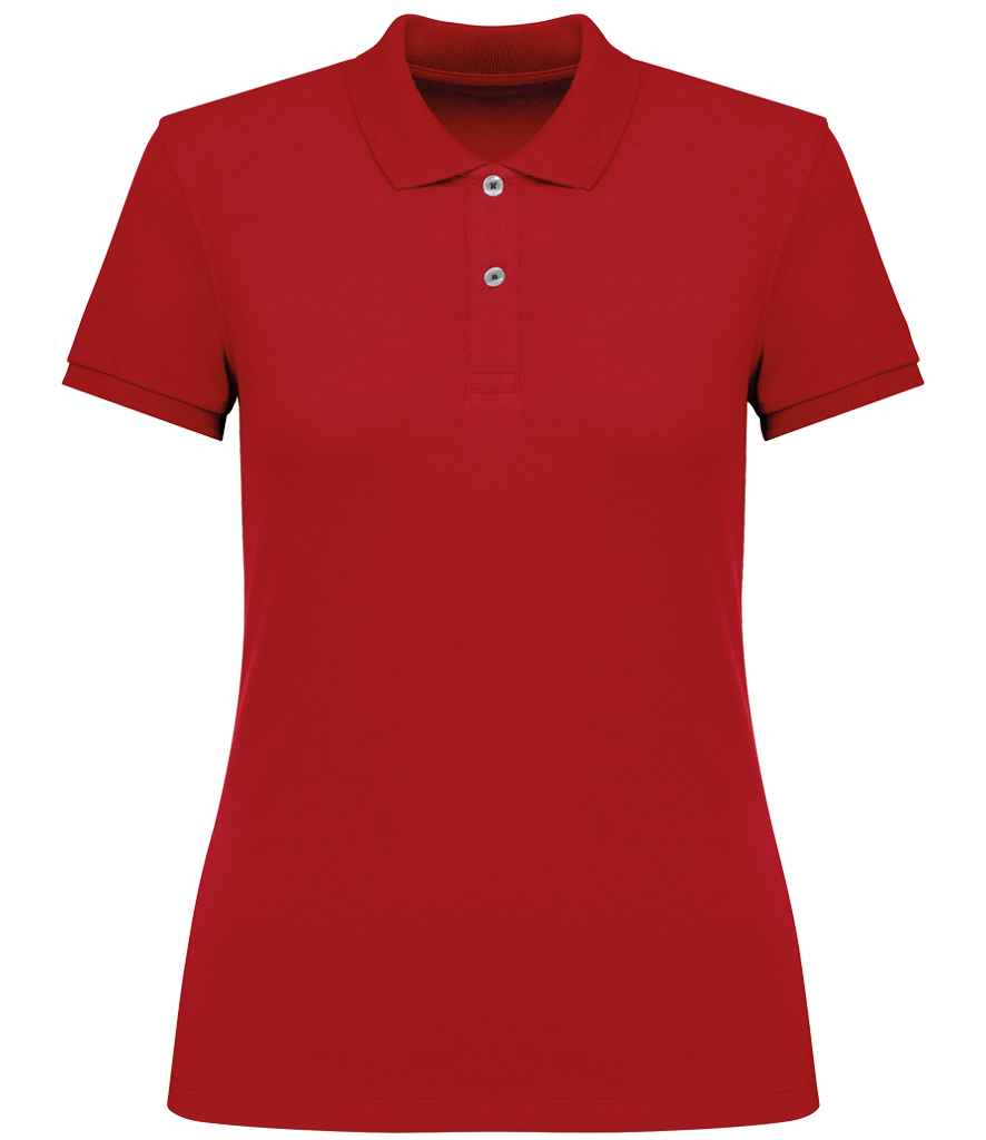 Native Spirit Ladies Piqué Polo Shirt | Poppy Red